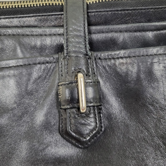 Coach Chelsea Leather Handbag black shoulder bag straps handles purse tote - Picture 9 of 16